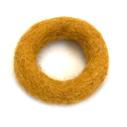 Felt rings rainbow 2sizes, Baby mobile DIY, cat toy felted