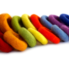 Felt rings rainbow 2sizes Schnuffelinis