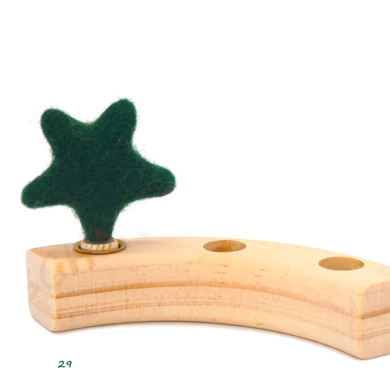 birthday ring plugs, are decorative in the annual ring, felt stars