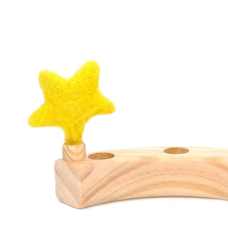 Filz Sterne Geburtstagsringe, Stern gefilzt, Stern Holzring Stecker Filz Sterne Geburtstagsringe, Stern gefilzt, Stern Holzring Stecker