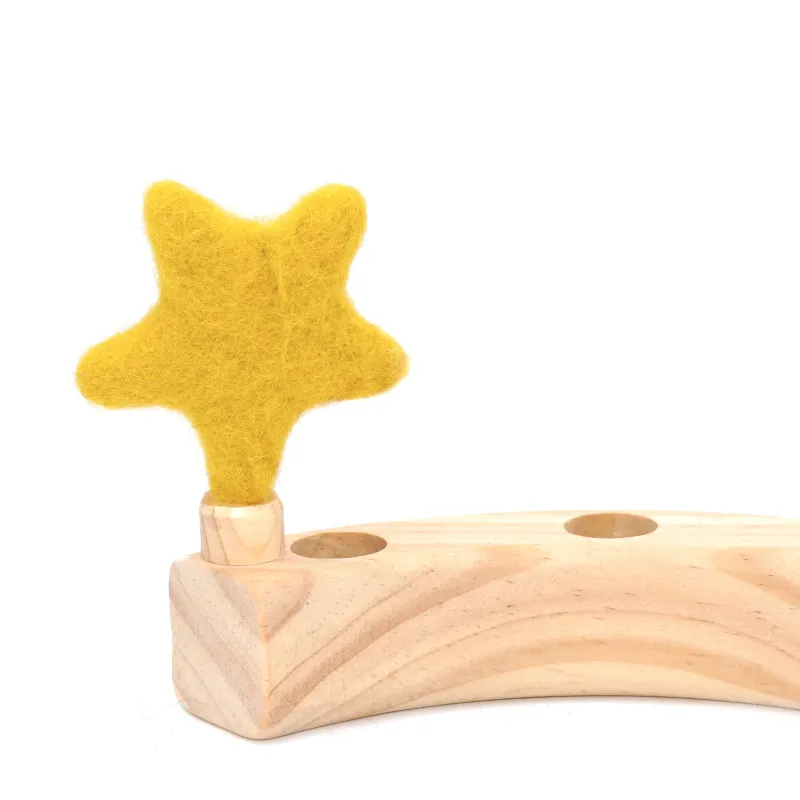 Filz Sterne Geburtstagsringe, Stern gefilzt, Stern Holzring Stecker Filz Sterne Geburtstagsringe, Stern gefilzt, Stern Holzring Stecker