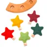 Anello di compleanno con stelle,