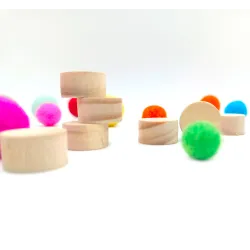 wood plugs, candle plugs 16,5mm 0,64inch,  birthday rings plugs