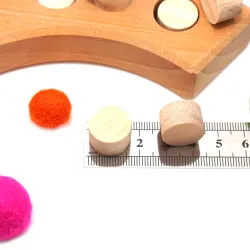 wood plugs, candle plugs 16,5mm 0,64inch,  birthday rings plugs