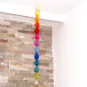 Palline di feltro acchiappasole Reiki arcobaleno mobile