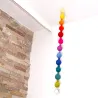 Palline di feltro acchiappasole Reiki arcobaleno mobile