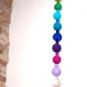 Palline di feltro acchiappasole Reiki arcobaleno mobile