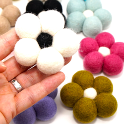 Felt flowers XXL