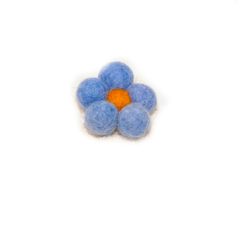 Filzkugeln Filzblumen