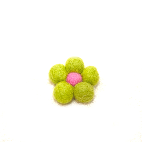Filzkugeln Filzblumen