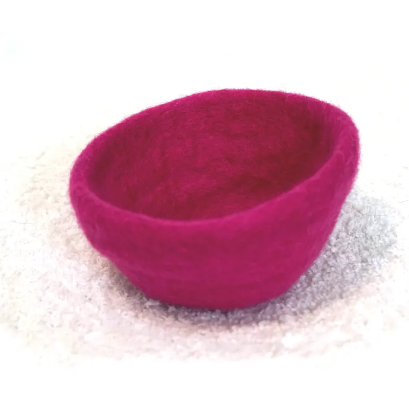 felt bowls, felt toy, Rainbow felt, Montessori toy