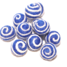 Felt balls with spiral pattern