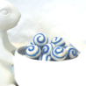 Filzkugeln 5er Sets mit Spiralmuster