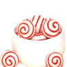 Filzkugeln 5er Sets mit Spiralmuster