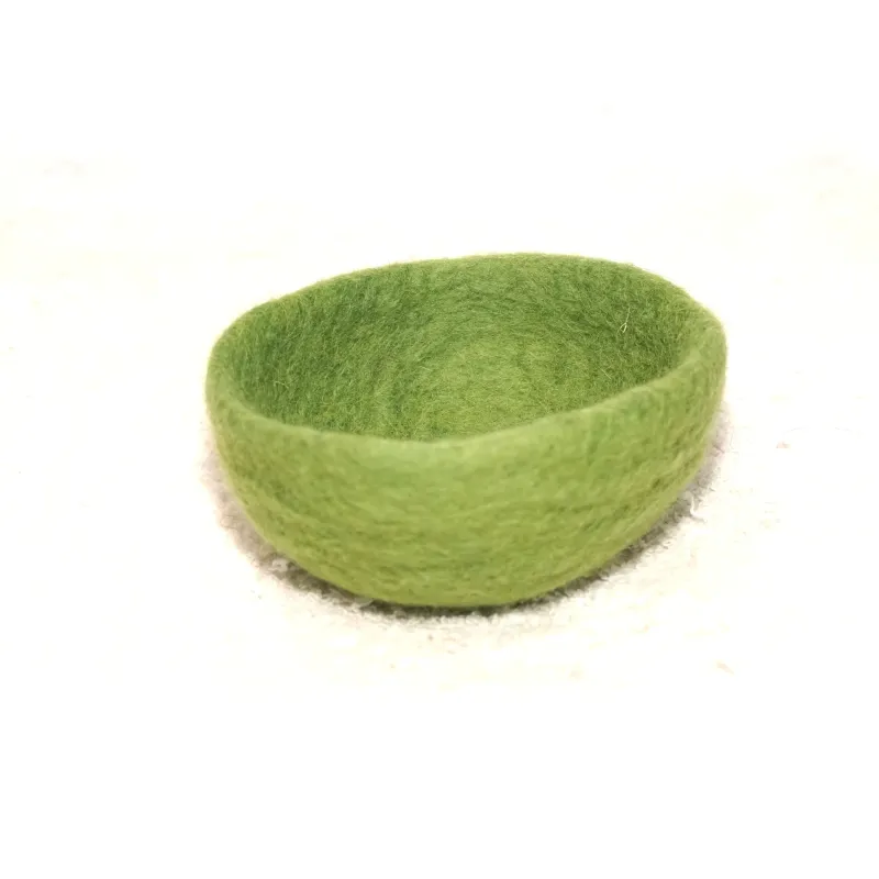 felt bowls, felt toy, Rainbow felt, Montessori toy