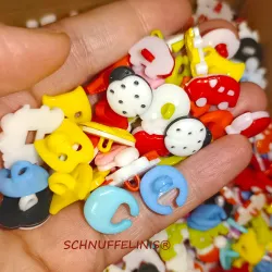 Bottoni Cono gelat mix, bottoni colorati per bambini, Bottoni bambina