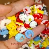 ladybug button, cars button, kids buttons, buttons with thread eye