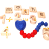 Felt balls counting chain heart20