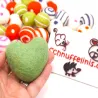 felt hearts, baby mobile ornaments, wool felted hearts