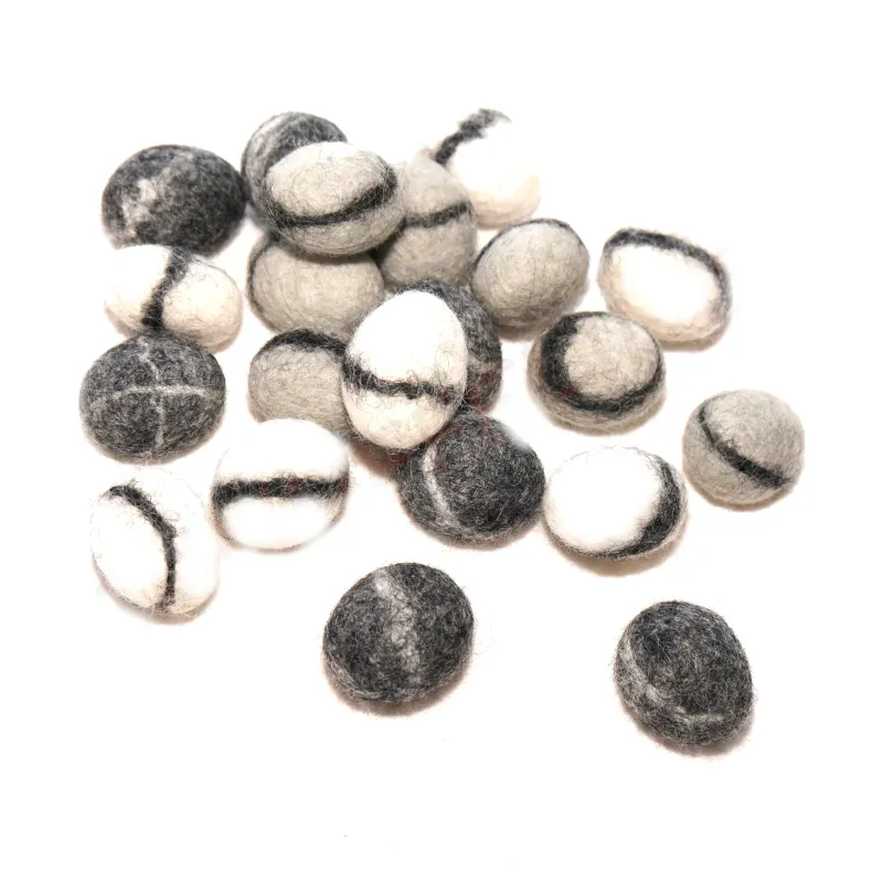 Felt stones river pebbles set of 5, River pebbles,