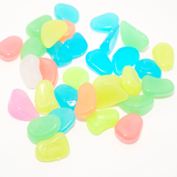 Leuchtsteine Kiesel selbstleuchtend 25 Stück Schnuffelinis
