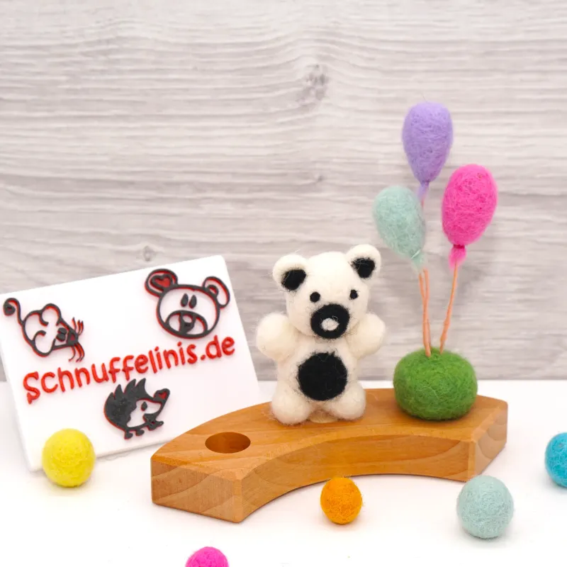 birthday teddy, felt ornaments, felt animals teddy, teddy ornaments