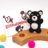 Teddy Geburtstagsringe Stecker, Filz Teddybären, Filzstecker Teddy