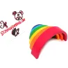 bunter Regenbogen, Montessori Holzspiel Set Naturholz