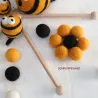 DIY set Baby mobile bees