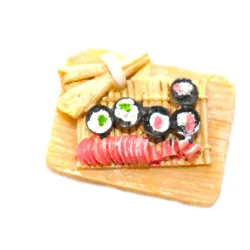 Miniature decoration set, tiny Sushi BBQ, tiny Christmas idea