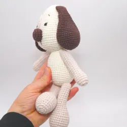 Häkeltiere Hund, Baby Geschenk Taufe, Baby Mobile Hund gehäkelt, Hund