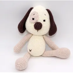 Crocheted animals dog,