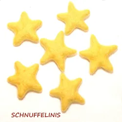 felt stars, wool stars, baby mobile, Christmas ornaments, felted stars