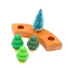 wooden Christmas tree, tree plugs, stocking stuffers