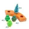 wooden Christmas tree, tree plugs, stocking stuffers