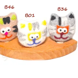 birthday ring plugs cats, funny cat faces, happy cats wooden plug