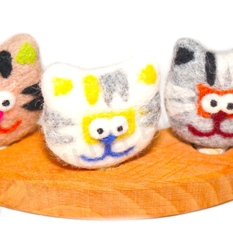 birthday ring plugs cats, funny cat faces, happy cats wooden plug