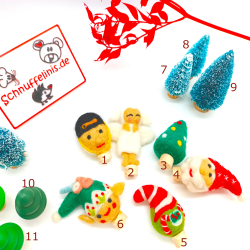 Motivstecker für Grimms Jahresring, Santa Weihnachtsmann Stecker