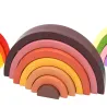 Montessori Rainbow, Wooden colouring rainbow, Rainbow wood sets