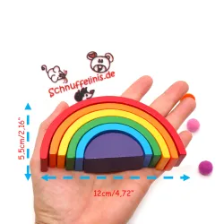 Montessori Rainbow, Wooden colouring rainbow, Rainbow wood sets