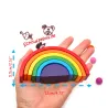 Montessori Rainbow, Wooden colouring rainbow, Rainbow wood sets