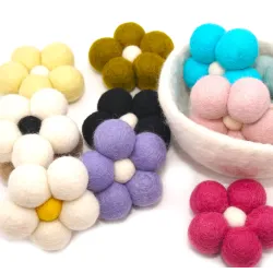 Felt flowers XXL,