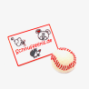 Baseballs sports 4cm/1,57" felted