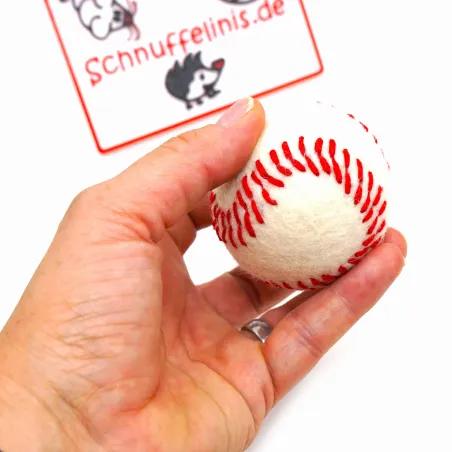 Katzenspielzeug leise Filzbälle Baseball, Filzkugel Baseball Baby Filzkugel