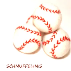 soft felt balls baseball, felt ornaments, baseball sports made of felt