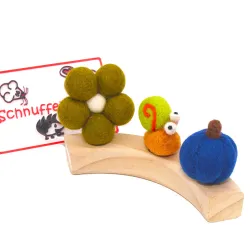 snail autumn plugs, felt cute flower pumkin snail set, Birthday plug