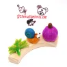 snail autumn plugs, felt cute flower pumkin snail set, Birthday plug