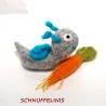 Snails made of felt, baby mobile, gift gardener, animal baby mobile