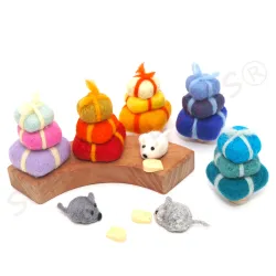 Mäuse gefilzt, Filz Maus, Mini Mäuse, Mini Maus