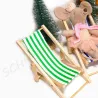 Miniatur sun chair, folding dolls house sun chair Maileg, dolls house